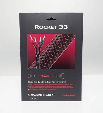 audioquest　スピーカーケーブル　RKT33.2　2m　ペア　シングルバイワイヤ　金メッキバナナプラグ