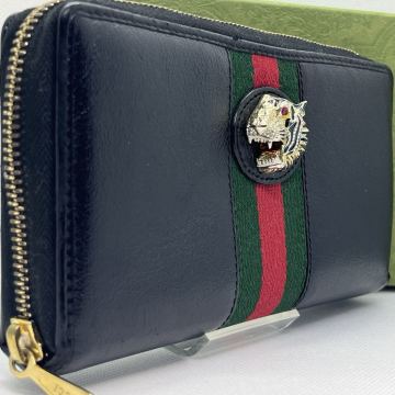 ■希少／極美品■ GUCCI グッチ メンズ 長財布 ラウンドファスナー スプリーム タイガー シェリーライン レザー 本革 男女兼用 レディース