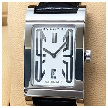 付属品全部、ベルト2種付き☆OH済み極美品のブルガリ時計☆レッタンゴロ・メンズ・自動巻き☆RT45S☆