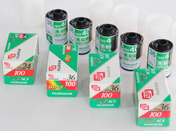 ジャンク品 FUJICOLOR 期限切れフィルム 9本まとめて フジカラー 100-36・記録用 400-36など