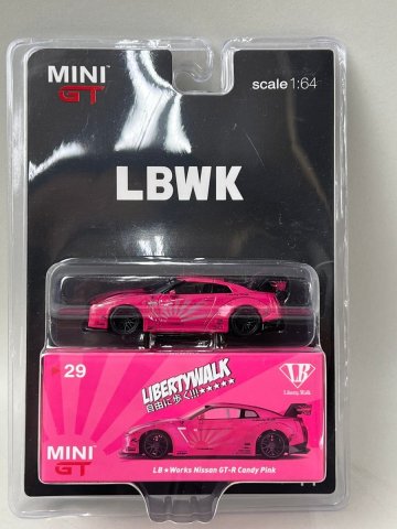 ▽ MINIGT 1/64 NISSAN 日産 LB★WORKS Nissan GT-R R35 Type 1, Rear Wing ver 1 MGT00029-LB