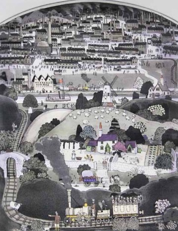 ■グラハム・クラーク（Graham Clarke） 【蒸気機関車】 エッチング 直筆サイン エディション有り