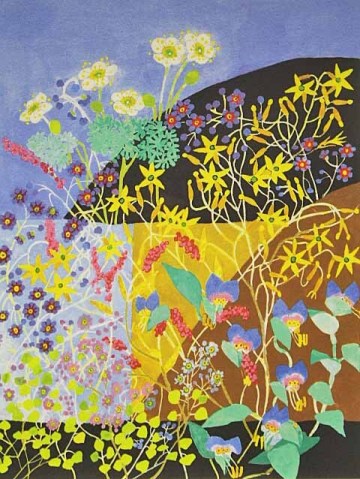 ■堀文子 【名もなき草達】 セリグラフ 直筆サイン エディション有り