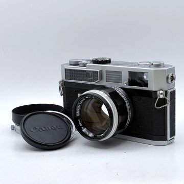 1円～/Canon/キャノン/MODEL/7/レンズ付/50ｍｍ/F1.4/レンジファインダー/フィルムカメラ/シャッターOK/ジャンク/X036