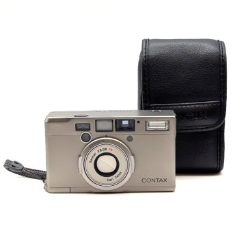 CONTAX Tix コンタックス コンパクトフィルムカメラ フィルムカメラ Carl Zeiss Sonnar 極美品 完動品 ケース付き