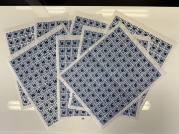 大蔵省印刷局製造　未使用　日本郵便　銀鶴　ツル　つる　100円切手　シート　ローマ字　コレクション　希少　当時物　額面80000円