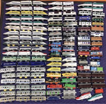 1202 プラレール 120台 以上 大量 まとめ売り 新幹線 ドクターイエロー 車両 トーマス TOMY 未チェック ジャンク 動力車 40台 以上 