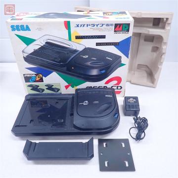 1円〜 動作品 MD メガCD2 本体 HAA-2912 MEGA-CD 2 セガ SEGA 箱付【40