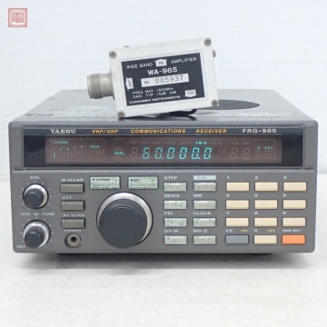ヤエス FRG-965 + クラニシ WA-965 セット 通信型受信機 60MHz〜905MHz プリアンプ付 八重洲 KURANISHI【20