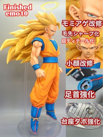 徹底改修6カ所 超3孫悟空 フルリペイント 一番くじ A賞 BATTLE OF THE SUPER SAIYAN ドラゴンボール 超サイヤ人3