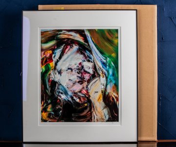 【うつわ】 井田幸昌 Yukimasa Ida 『J』 シルクスクリーン 2022年 34/50 F486 古美術 骨董 現代アート インテリア