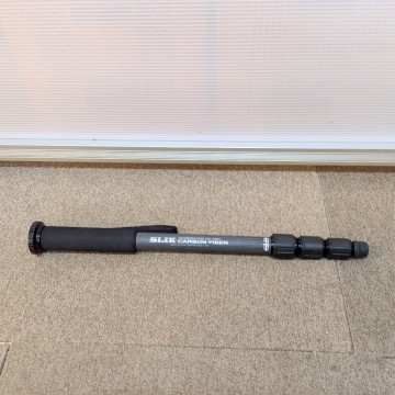 一脚　SLIK　CARBON POD 381 PRO　全高1,630mm　スリック　カーボンポッド　CARBON　FIBER