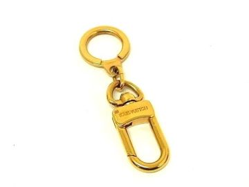 1円■美品■ LOUIS VUITTON ルイヴィトン M62694 アノクレ キーリング キーホルダー バッグチャーム レディース メンズ ゴールド系 FT9252