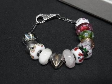1円 TROLLBEADS トロールビーズ LAA SV925 ブレスレット バングル アクセサリー レディース マルチカラー&times;シルバー系 FT9224