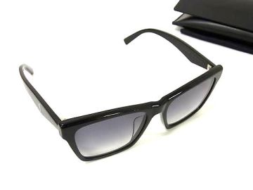 1円 ■美品■ SAINT LAURENT サンローラン SL M104/F 55□17 145 サングラス メガネ 眼鏡 メンズ ブラック系 FV7373