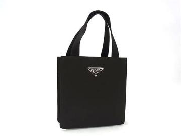 1円 ■極美品■ PRADA プラダ テスートナイロン トート ハンドバッグ ミニバッグ マルチケース レディース ダークブラウン系 BN9156