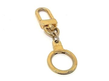 1円 LOUIS VUITTON ルイヴィトン M62694 アノクレ キーリング キーホルダー バッグチャーム レディース ゴールド系 HA0696