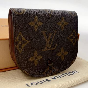 【ほぼ極美品】LOUIS VUITTON ルイヴィトン モノグラム ポルトモネ グゼ コインケース 小銭入れ コインパース ユニセックス　812