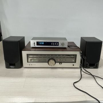 【B621-3】【通電・音出しOK】チューナー ラックスマン T-88V + onkyo スピーカー GX-70HDⅡ + ナショナル オーディオタイマー TE98 