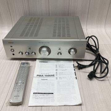 N521 FN-260306-523 DENON デノン プリメインアンプ PMA-1500AE オーディオ機器 シルバー リモコン 取説付き