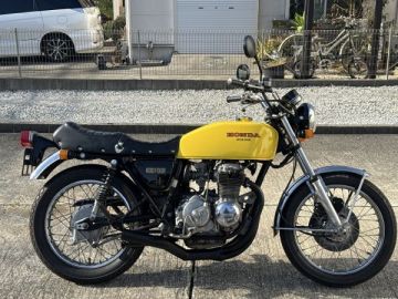 ホンダ CB400F 黄 27552km 逆輸入車 408cc 程度良好 旧車 アップハン ショート管 旧CB400F 1974〜77 ヨンフォアC4シーヨン