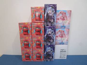 078)未開封 中身未開封 初音ミク プライズ フィギュア タイクレ限定 13体 まとめ シャアザクぐるみ/雪ミク&times;クロミ/桜ミク 桜ドレスver