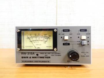 KURANISHI クラニシ RW-315A SWR計 1.8MHz〜500MHz 300W/30W ワットメーター 通過型電力計 アマチュア無線 ※動作未確認 @60(3)