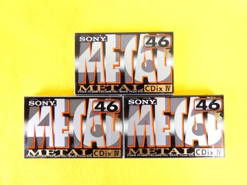 (J-47) 未開封！ SONY ソニー METAL CDixⅣ 46 メタルポジション カセットテープ 3巻 ＠送料430円(2)