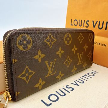 6683【極美品】LOUIS VUITTON ルイヴィトン モノグラム ポルトフォイユクレマンス ラウンドファスナー 長財布 ウォレット M60742/SP3117