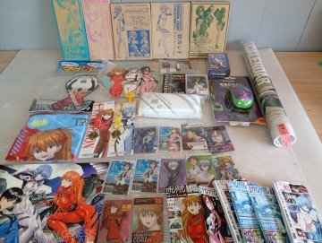 1円～ 希少 エヴァンゲリオン グッズ フィギュア アスカ レイ トランプ ストラップ 当時物 非売品 エヴァ 付録 カレンダー マグコレ 