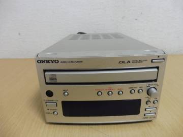 「T3A」ONKYO オンキョー CDR-201A CDデッキ CDプレーヤー CDレコーダー 音響機器 オーディオ機器 通電のみ確認 現状品