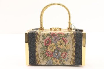 Bolsa Sovelana ボルサソベラナ バニティバッグ ハンドバッグ BOX型 花柄 鞄 かばん レディース 9063-SM