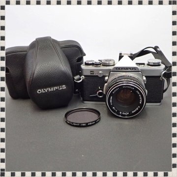 【 シャッターOK 】 オリンパス OM-1 ボディ + F.ZUIKO AUTO-S 50mm F1.8 単焦点レンズ 動作未確認 ジャンク扱い OLYMPUS 1円スタート