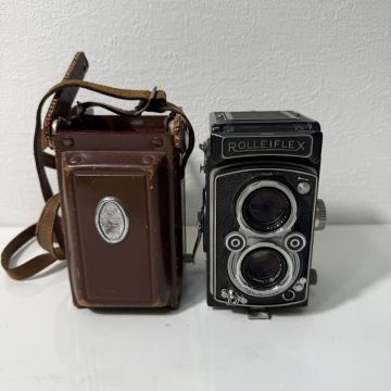 ★1円スタート 二眼レフ ROLLEIFLEX ローライフレックス Tessar 75mm f3.5 希少 レトロ アンティーク