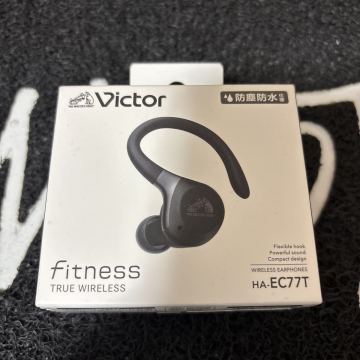 【1円スタート】Victor（ビクター）ワイヤレスイヤホンHA-EC77Tfitness TRUE WIRELESS