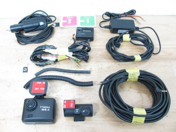 [112384-]ユピテル DRY-TW8700ｄ 前後2カメラ ドライブレコーダー アクティブセーフティ HDR搭載 OP-VMU01付 上級機 動作良好1円～