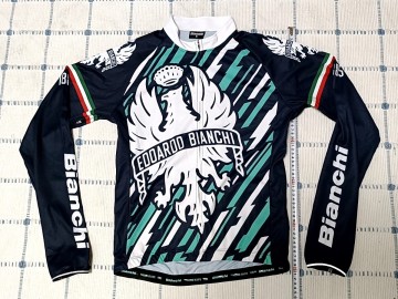 Bianchi 長袖 サイクルジャージ☆Mサイズ☆ ビアンキ ロードバイク サイクリング ジャージ 自転車 ウェア ジャケット