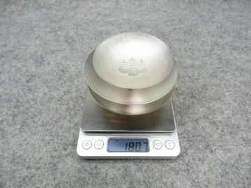 1 スタ　純銀 銀盃 180.7ｇ　銀杯 刻印あり 純銀製 盃 SILVER 潰し　つぶし