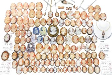 おたからや◆カメオ ペンダント ブローチ等 アクセサリー シェル ストーン SILVER 金製品 ※X線ご参照ください 【R-YA03475】