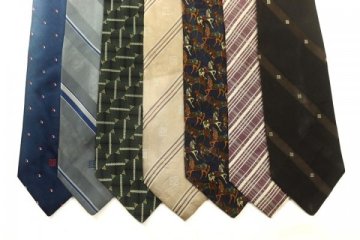 ジバンシィ GIVENCHY ロゴ ストライプ柄 総柄 チェック柄 ドット 小紋柄 メンズ ブランド ネクタイ 7点 セット まとめ売り 大量 卸 ts13850