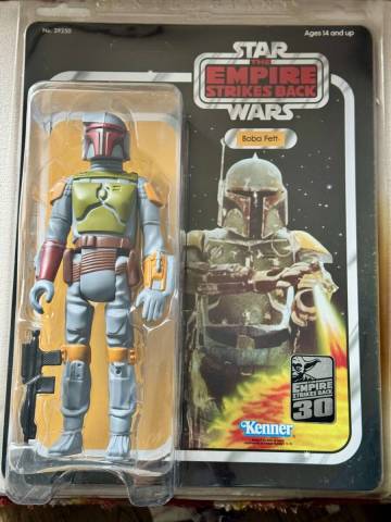 未開封 ジェントルジャイアント【レトロ・ケナー】12インチ・アクションフィギュア スター・ウォーズ ボバ・フェット(帝国の逆襲カード)