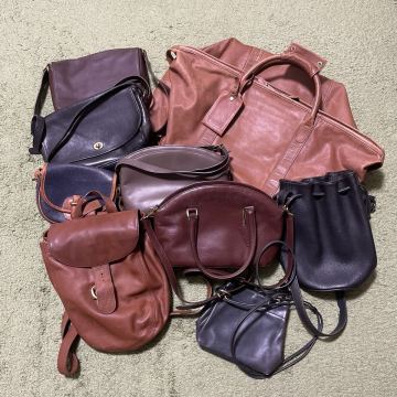 1円スタート！ OLD coach leather バッグ セット 9個 ボストンバッグ ショルダーバッグ リュック オールドコーチ まとめ売り COACH