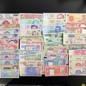 外国紙幣まとめて② インド アンゴラ イスラエル アイスランドなど 汚れあり コレクション ★10