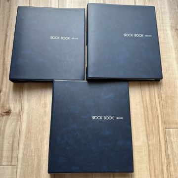 テージー 切手収納用アルバム　追加式　ST-308 厚口8段黒台紙　台紙10枚　20ページ　3冊セット