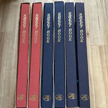 切手シート収納用アルバム　6冊セット グラシン紙 