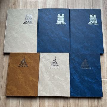 ストックブック 切手収納アルバム　6冊セット　ES-12 ES-13 付属品：なし(切手は付属しておりません) 台紙6枚 12ページ