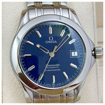 極美品　オメガ時計・シーマスター120・ジャックマイヨール2001限定　OH済み