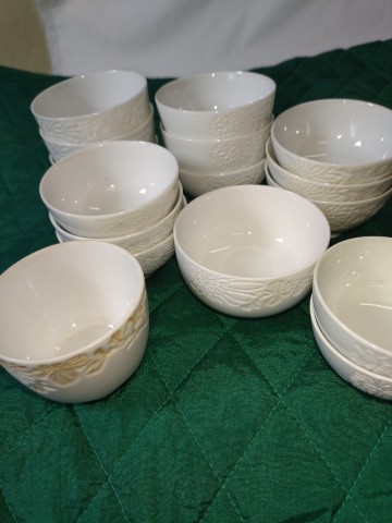 白磁　出石焼　煎茶茶碗　不揃い