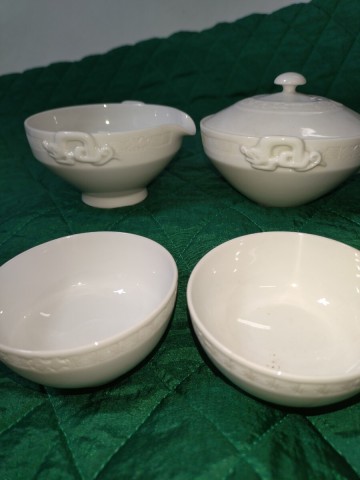 白磁 出石焼 煎茶道具 宝瓶 湯呑