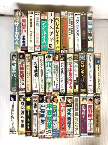 昭和 レトロ カセットテープ 38本 南野陽子 早見優 中森明菜 中島みゆき 工藤静香 渡辺美里 河合奈保子 アンルイス テレサテン チャゲ飛鳥